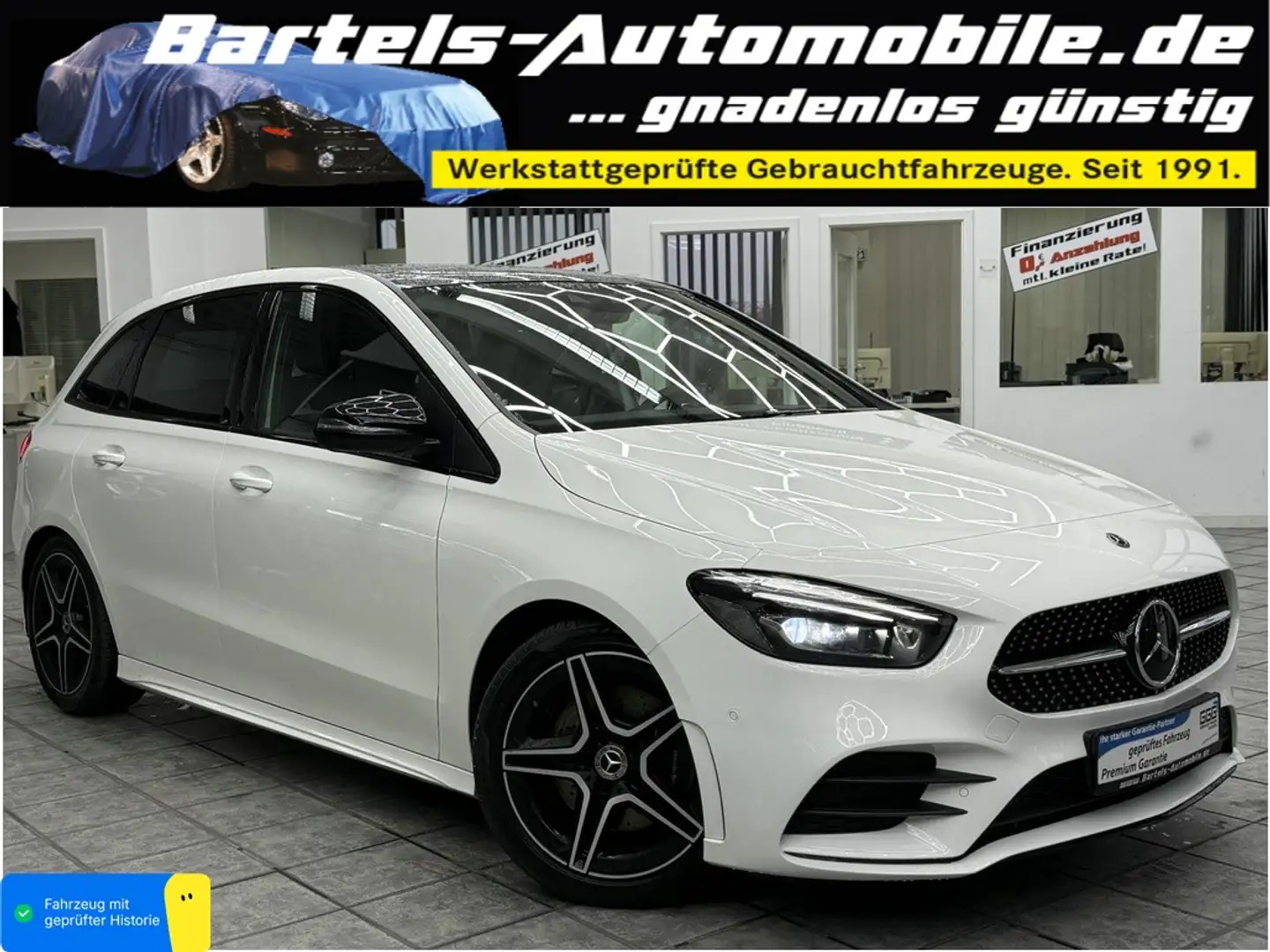 Mercedes-Benz B 220 CGI 4Matic AMG Line, LED, Leder, Pano, 7G Blanc - 1