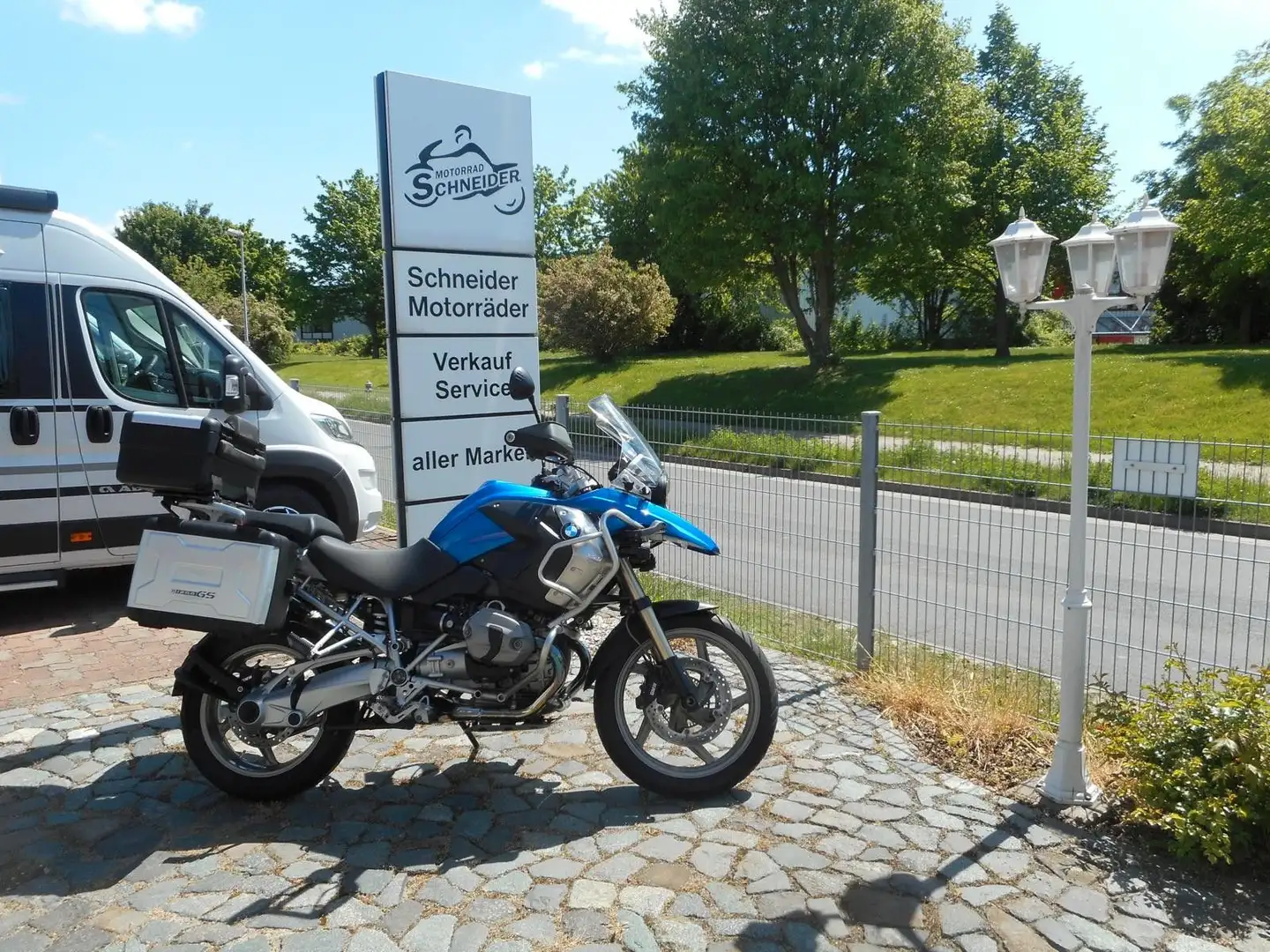 BMW R 1200 GS Koffer + Topcase Azul - 1