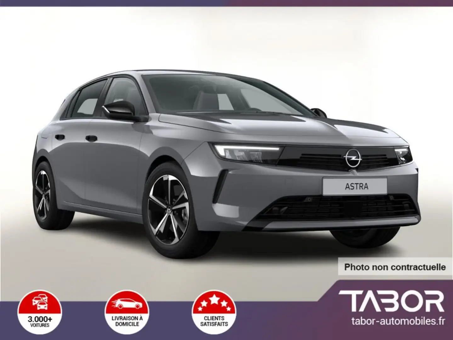 Opel Astra 1.2 Turbo 130 Aut Elegance LED ACC Gris - 1