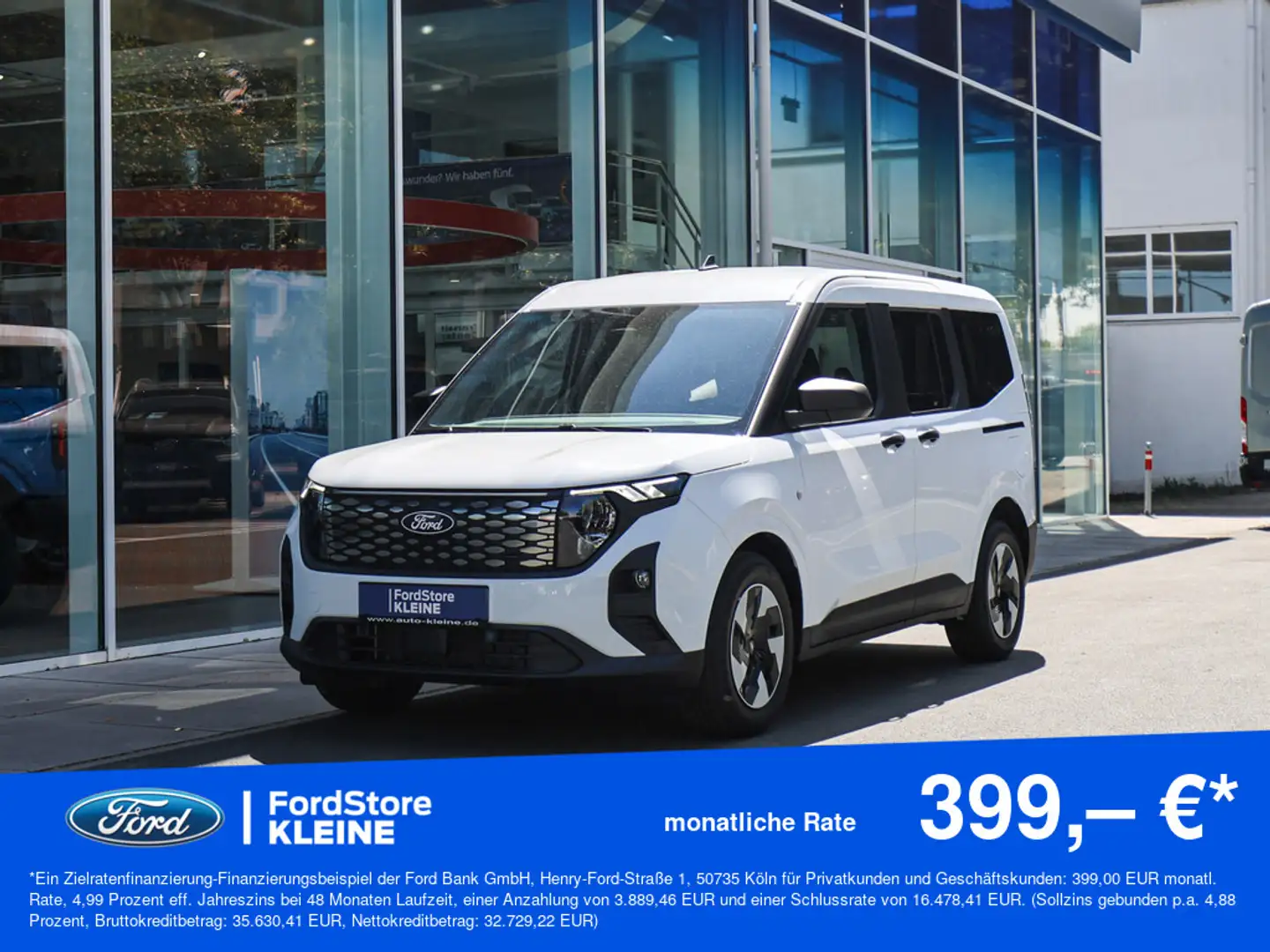 Ford Tourneo Courier Trend Elektromotor 54 kWh Alb - 1