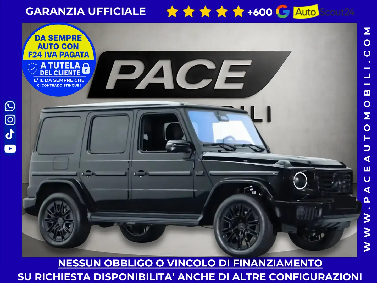 Mercedes-Benz G 450 D AMG PREMIUM LED MBUX NAVI PDC TETTO KAMERA ACC Schwarz - 1