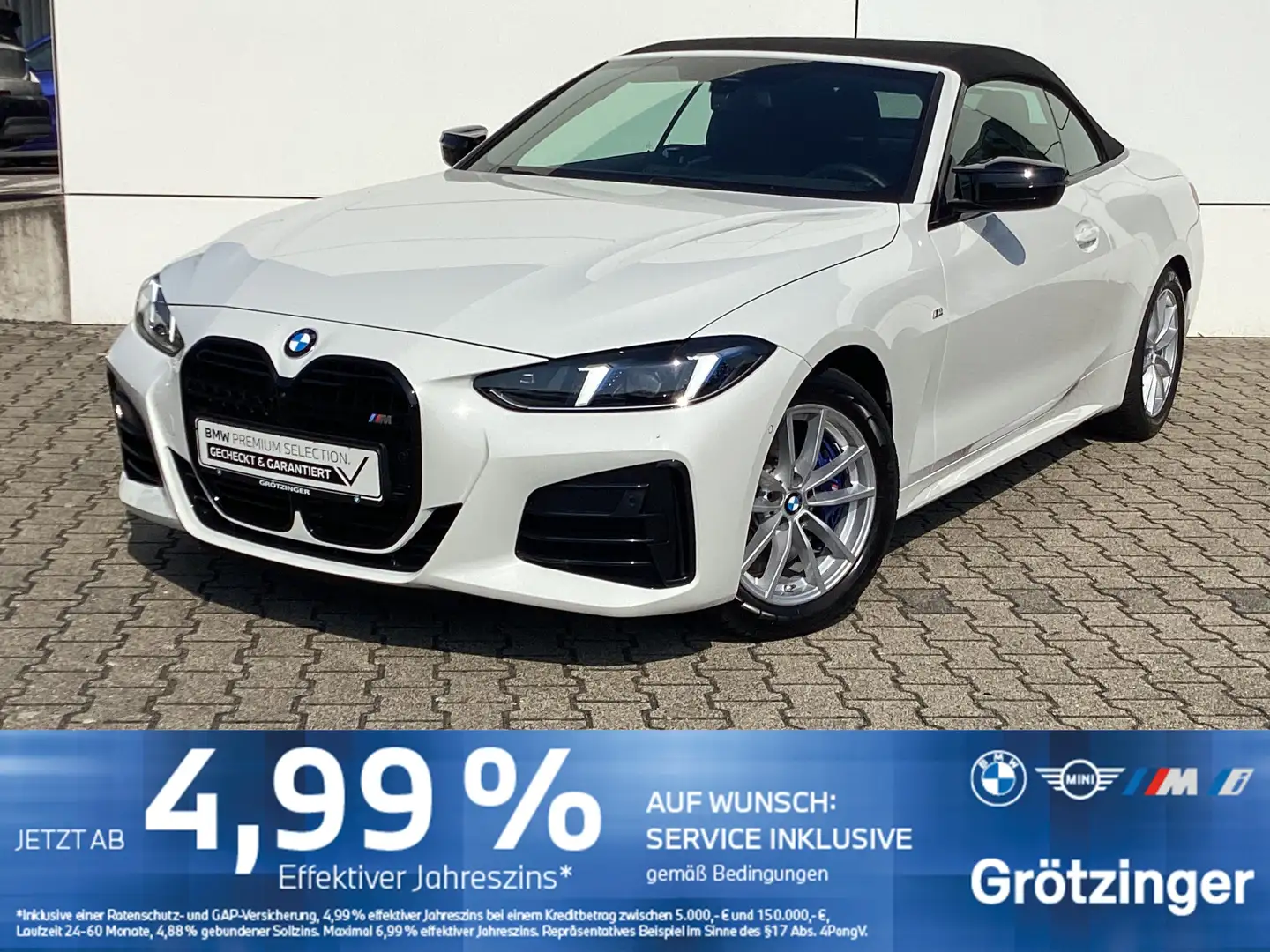 BMW 440 Mi xDrive Cabrio 1000 € AKTIONSPRÄMIE Weiß - 1