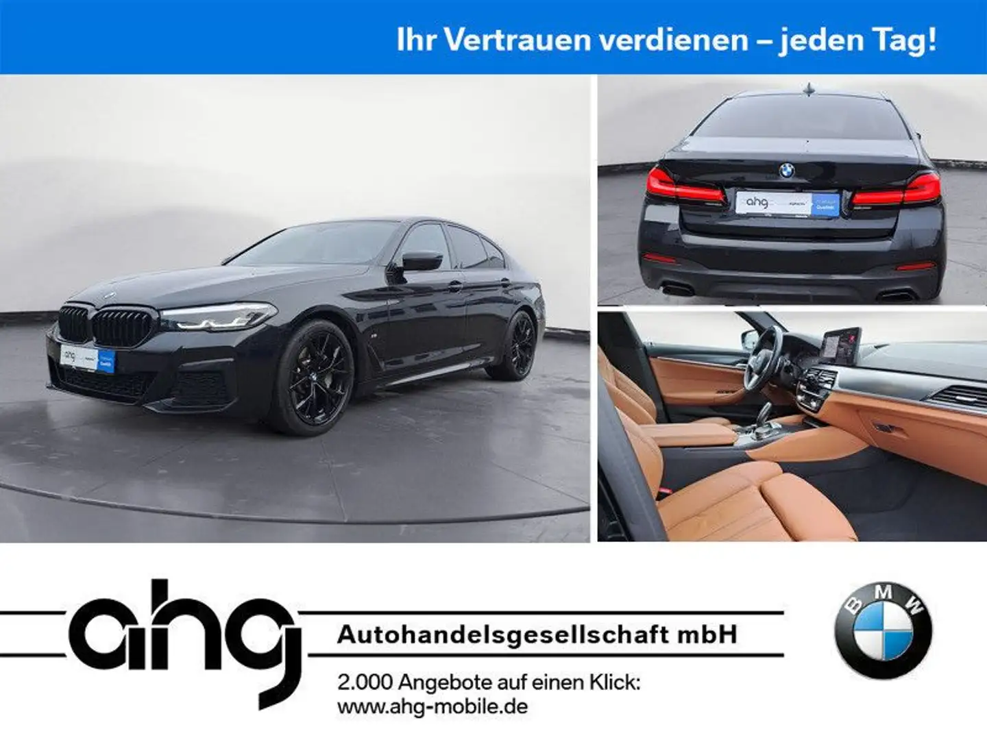 BMW 530 i M Sportpaket Glasdach Schwarz - 1