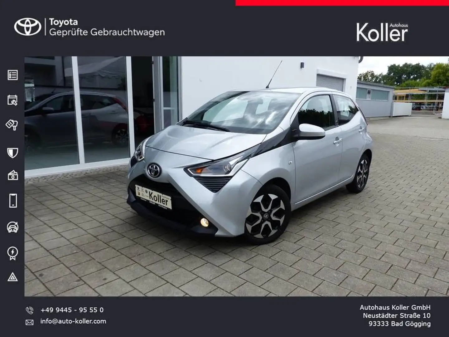Toyota Aygo 1.0 x-play Team D Klima CarPlay Alu 1. Hand Zilver - 1