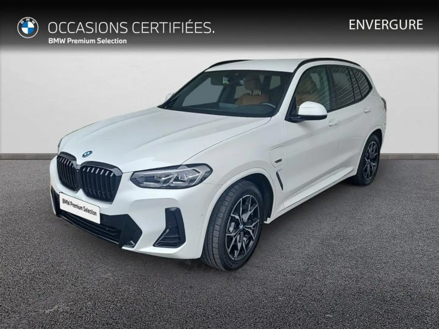 BMW X3 xDrive30e 292ch M Sport Blanc - 1