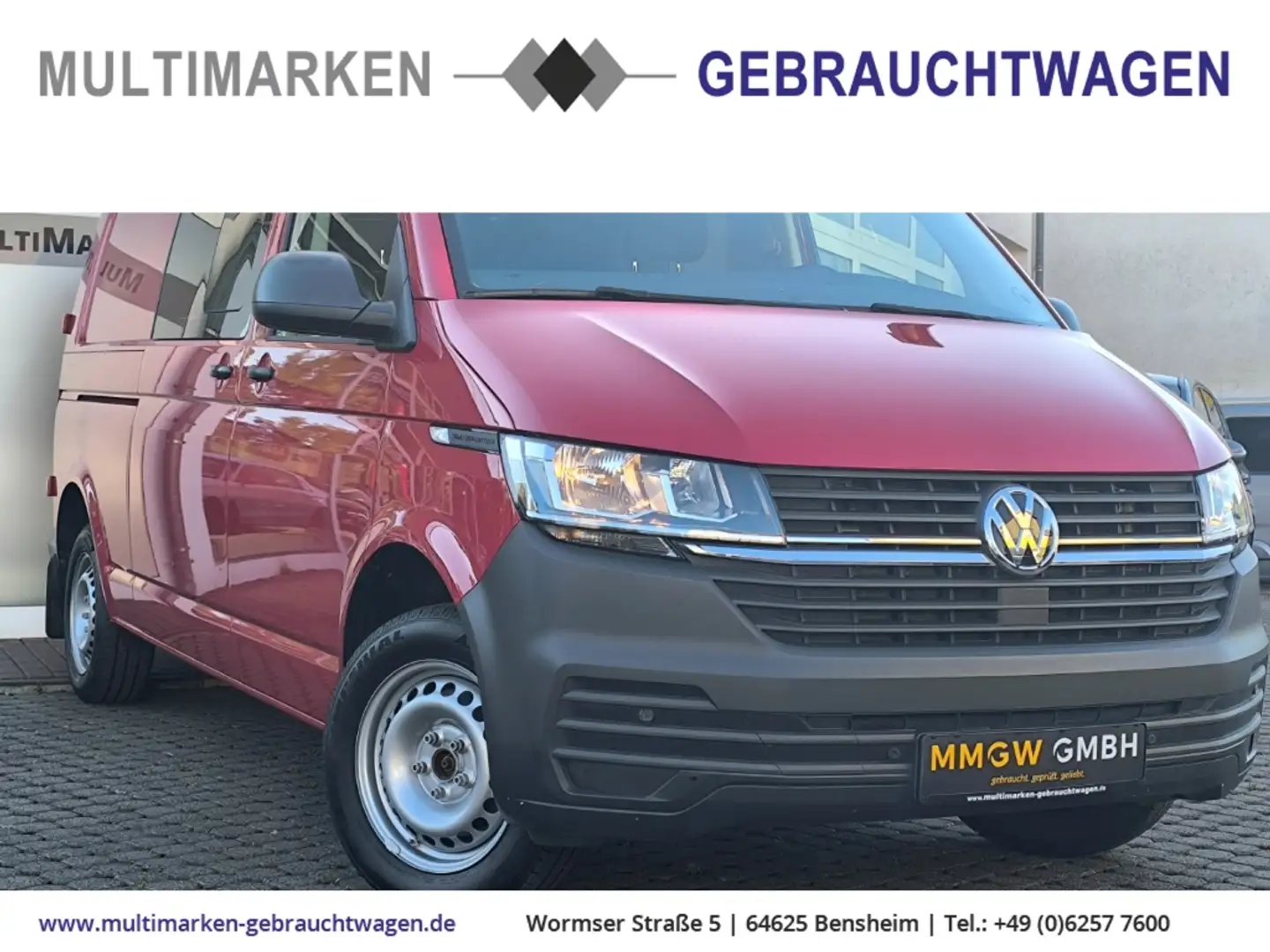Volkswagen Transporter T6.1 Kasten Mixto/5-Sitzer/PLUS/EcoProfi/FWD 2.0 T Rot - 1
