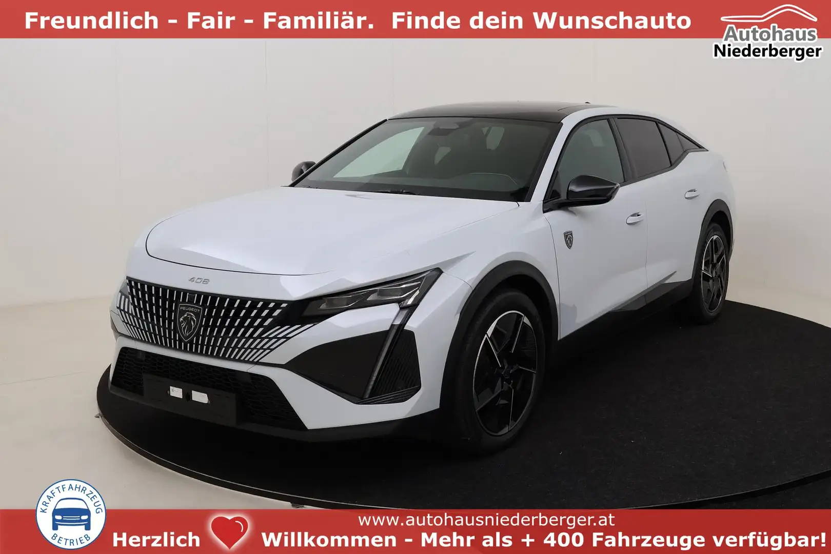 Peugeot 408 e GT 58 kWh Electric 214 hp Auto 157 kW (213 PS... Weiß - 1