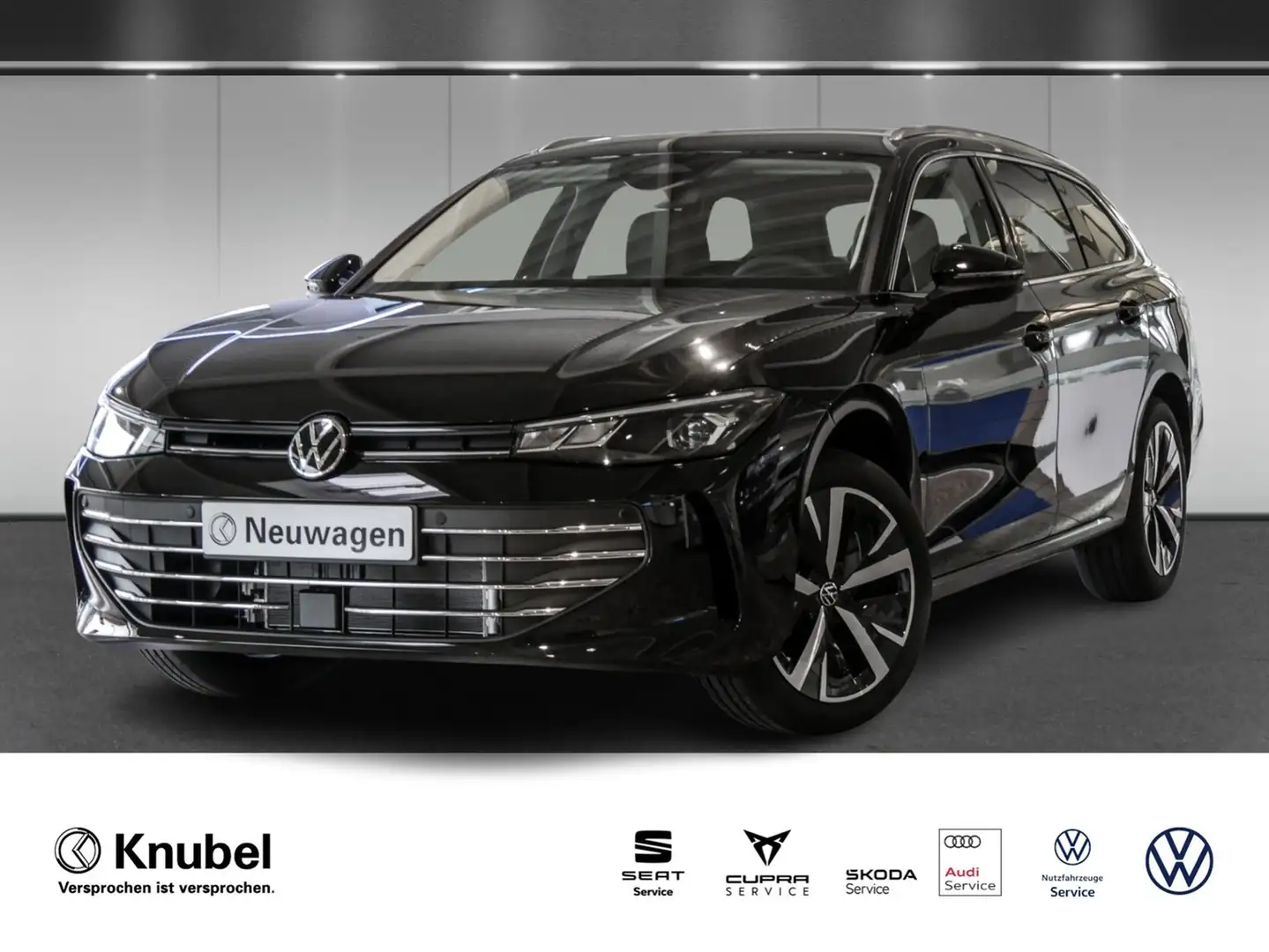 Volkswagen Passat Variant Business 1.5 eTSI DSG LED AHK Navi Keyless 18" ACC Noir - 1