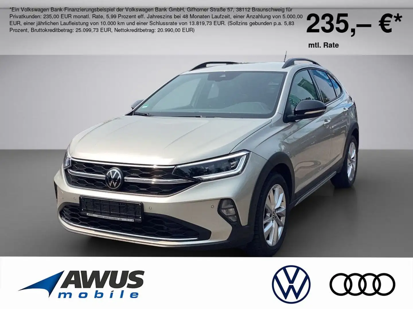 Volkswagen Taigo 1.0TSI Move AHK NAVI AHK ACC MATRIX-LED Silber - 1