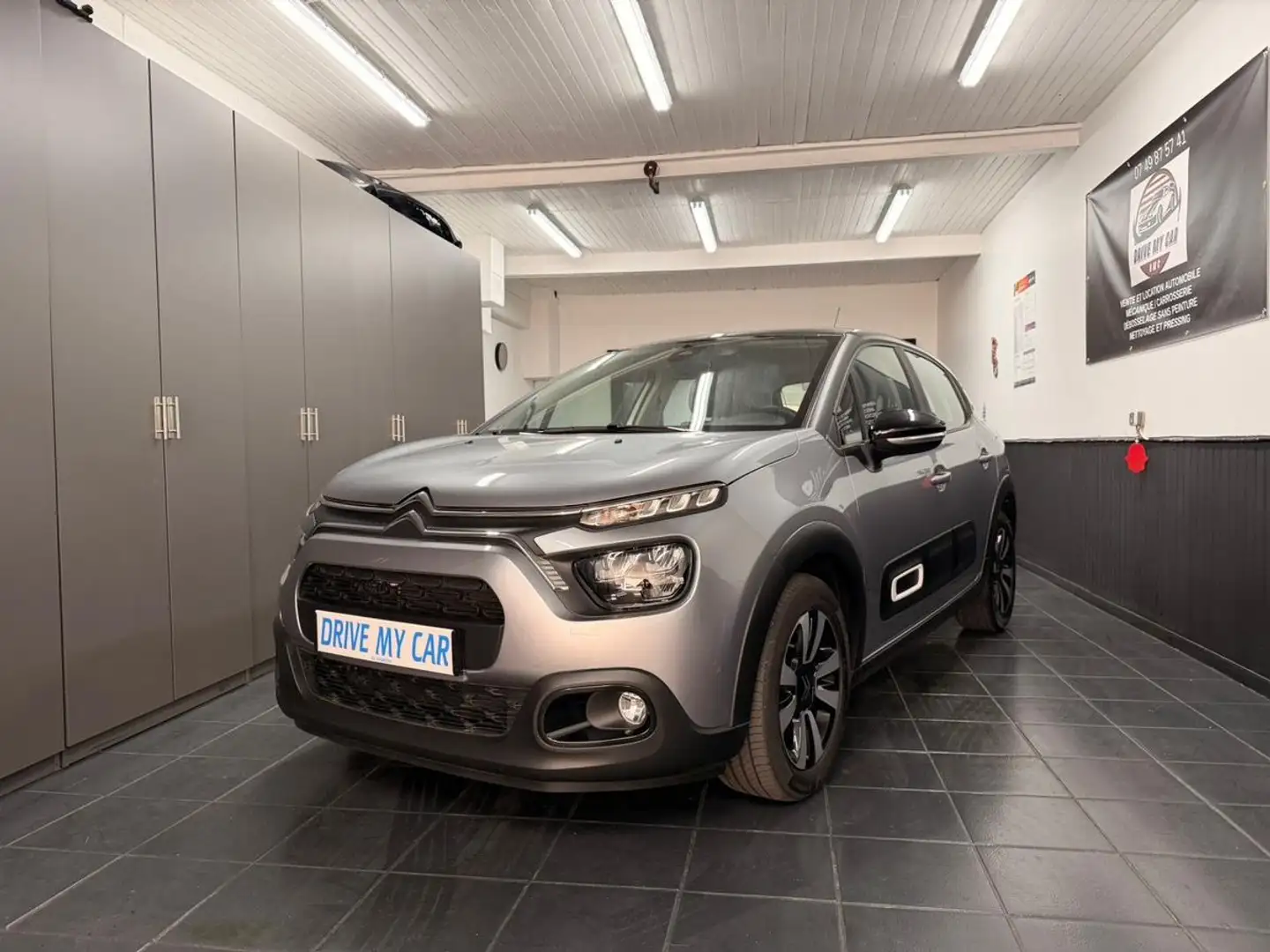 Citroen C3 1.2 Puretech 110Ch Shine Pack boîte auto - 41 000 Kms Gris - 1