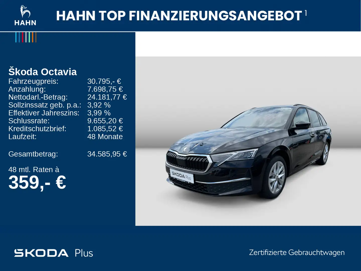 Skoda Octavia 1.5TSI DSG Selection Cam HuD LED  Navi Schwarz - 2