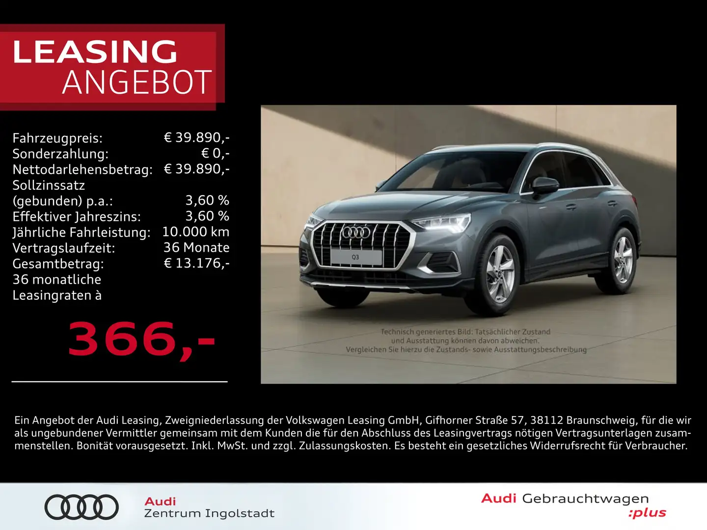 Audi Q3 35 TFSI S line LED NAVI AHK ACC virt. advanced Grau - 1