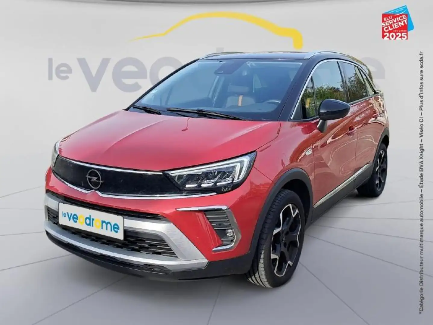 Opel Crossland 1.2 Turbo 130ch  Ultimate BVA GPS Rood - 1