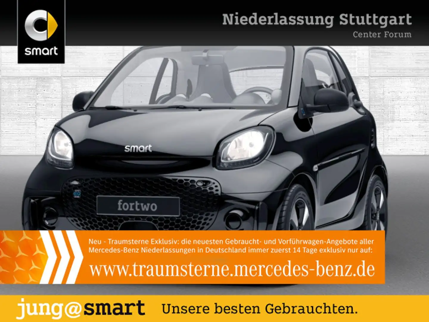 smart forTwo EQ 60kWed passion SHZ PDC Dig Radio Tempom Noir - 1