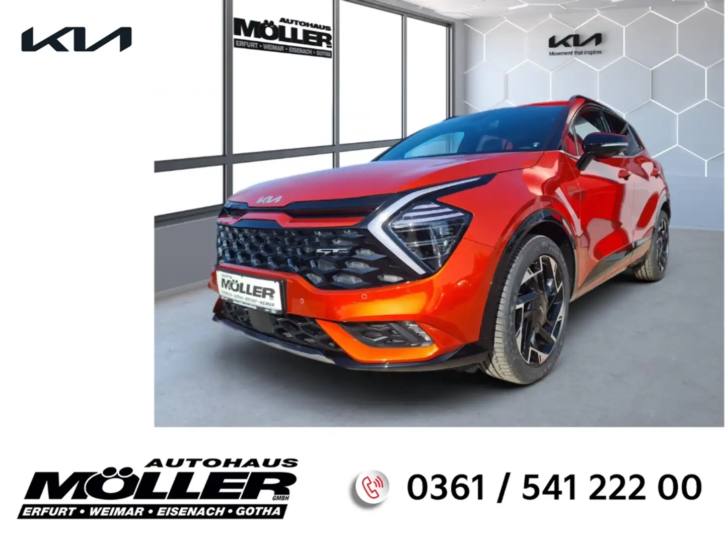 Kia Sportage GT-Line 1.6 DCT Drive Sound 360° Kamera ACC Orange - 1