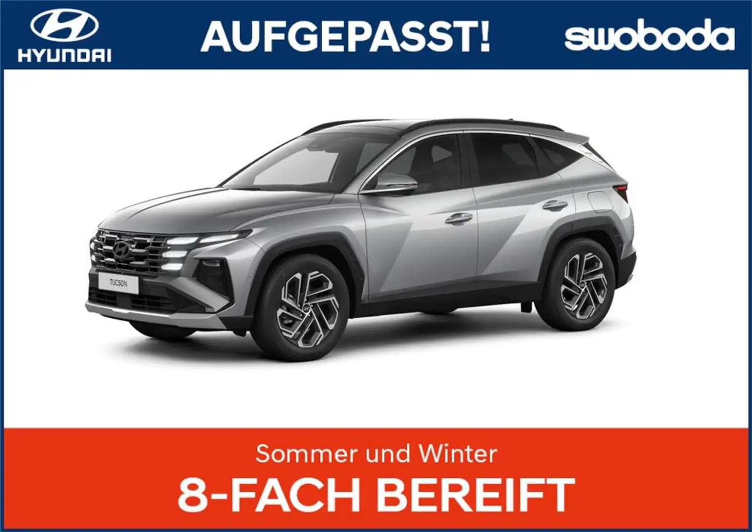 Hyundai TUCSON Tucson NX4 Comfort Line 1,6 T-GDi 2WD DCT t7bc2 Silber - 1