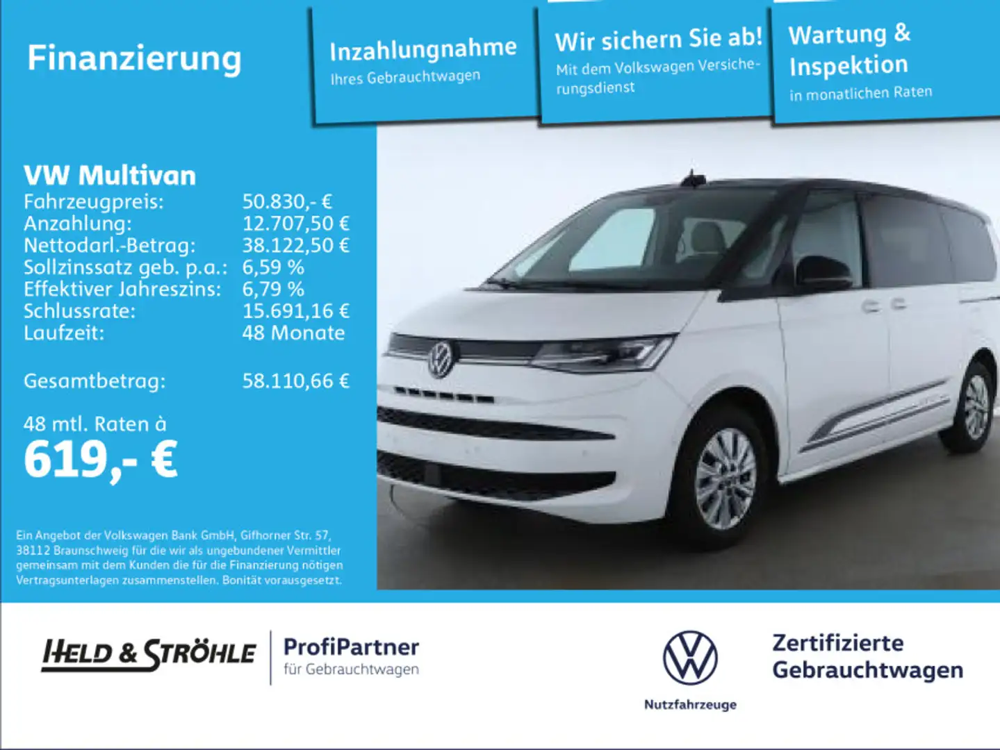 Volkswagen T7 Multivan T7 Multivan Edition 2.0 TDI Edition LÜ 7S MATRIX Weiß - 1