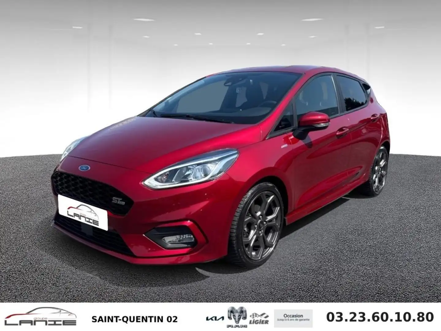 Ford Fiesta 1.0 EcoBoost 100 ch S&S BVM6 ST-Line Rouge - 1