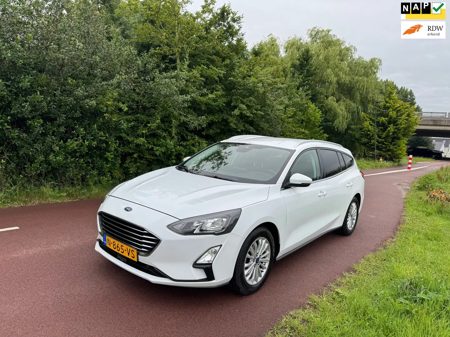 Ford Focus Wagon 1.0 EcoBoost Titanium X Business|Dis=V.V|1e Blanc - 1