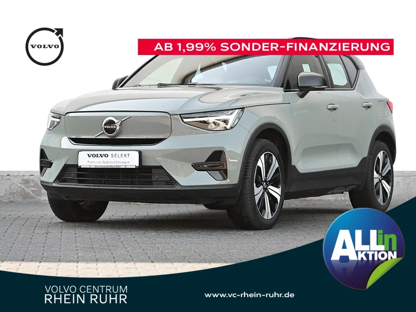 Volvo XC40 Core Recharge NAVI+DAB+FAP+LM 19"+MET+SH+ Grün - 1