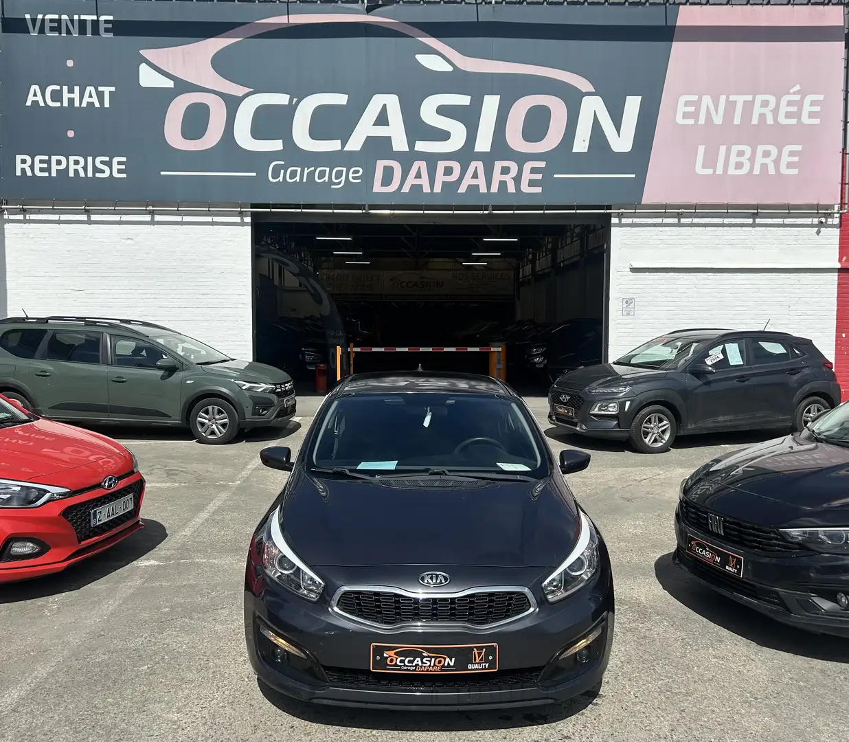 Kia Ceed / cee'd 1.4i 100CV - GPS - CARNET COMPLET - Garantie 1 an Gris - 1