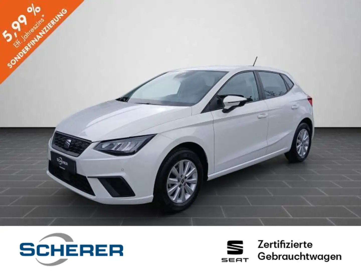 SEAT Ibiza Style 1.0 MPI NAVI CARPLAY LED PDC ALU Weiß - 1