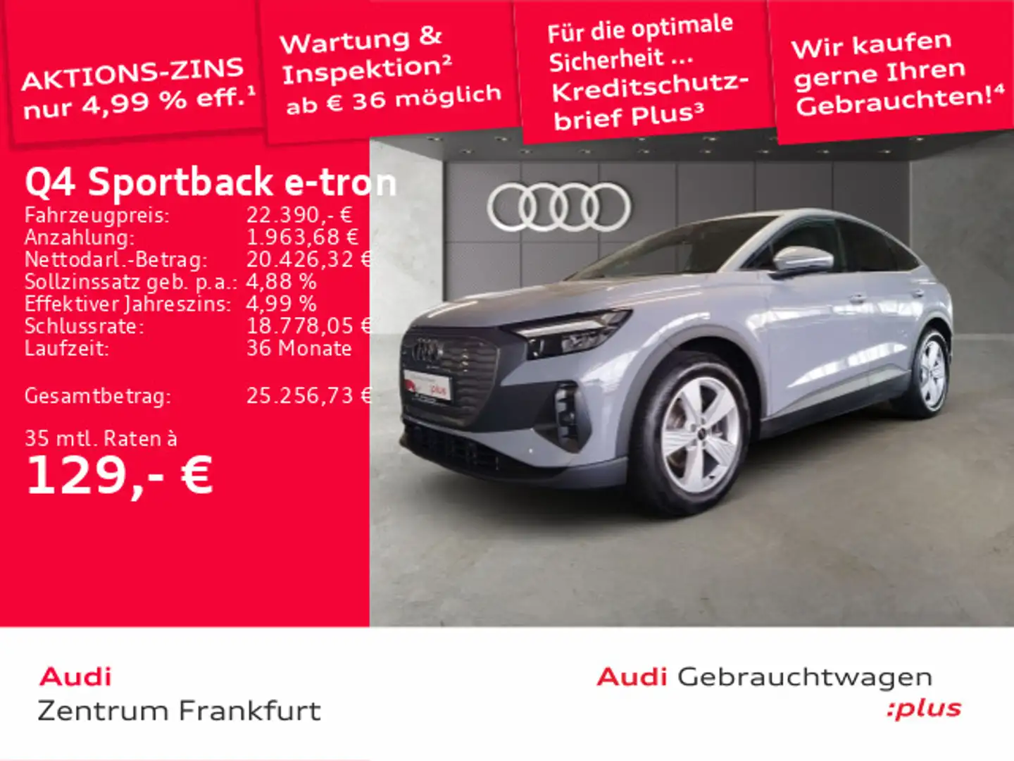 Audi Q4 e-tron Q4 Sportback 35 e-tron LED DAB PDC Sitzheizung Grijs - 1