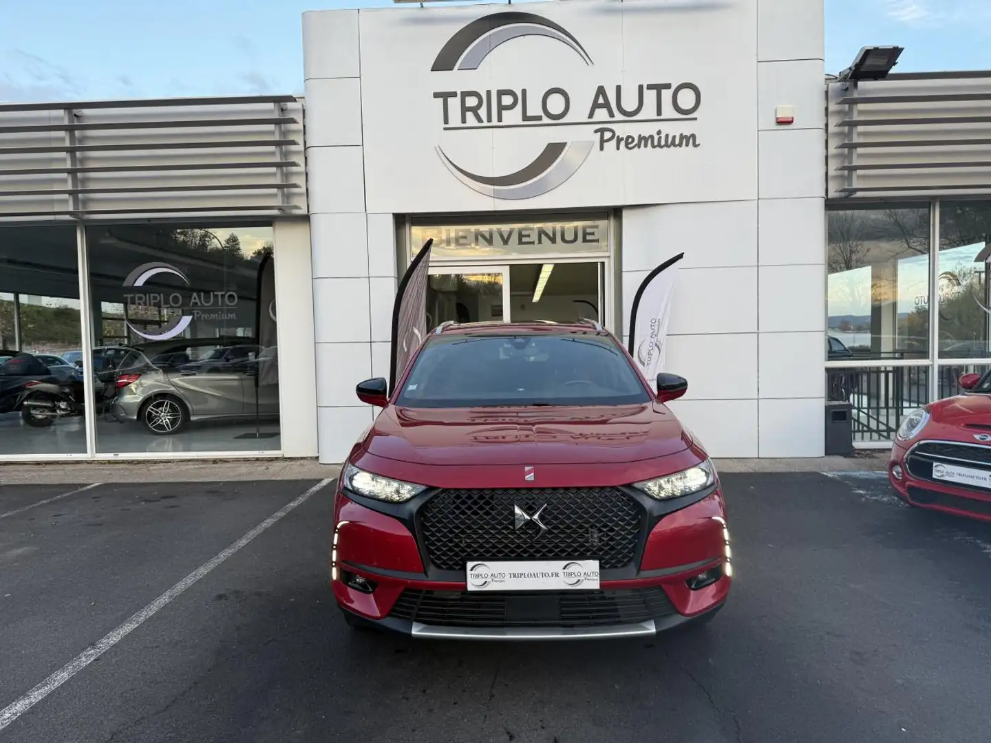 DS Automobiles DS 7 Crossback DS7 Crossback 2.0 BlueHDi - 180 - BV EAT8  Performance Line + GPS + TOIT OUVRANT + CAMERA AR Rouge - 2