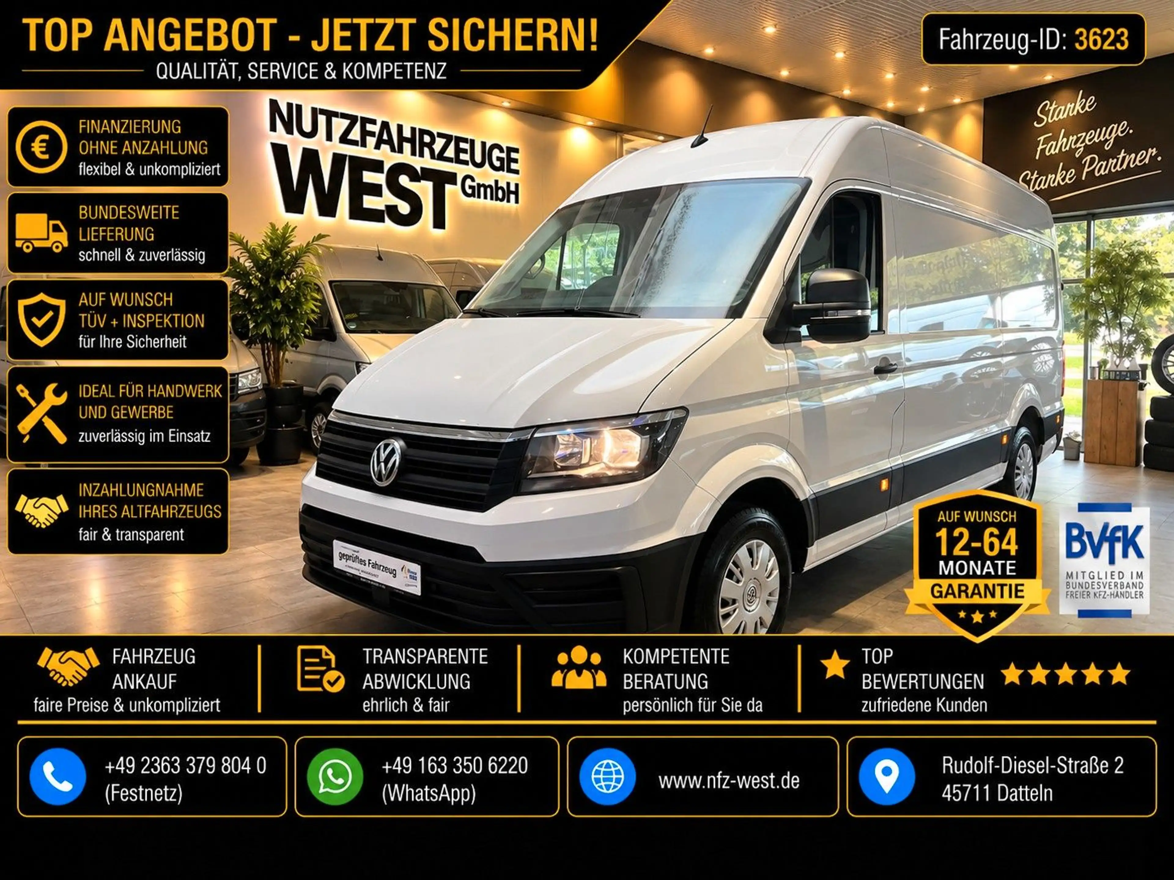 Volkswagen Crafter TDI Hoch+Lang*L2-H2*Garantie*AHK*Klima*