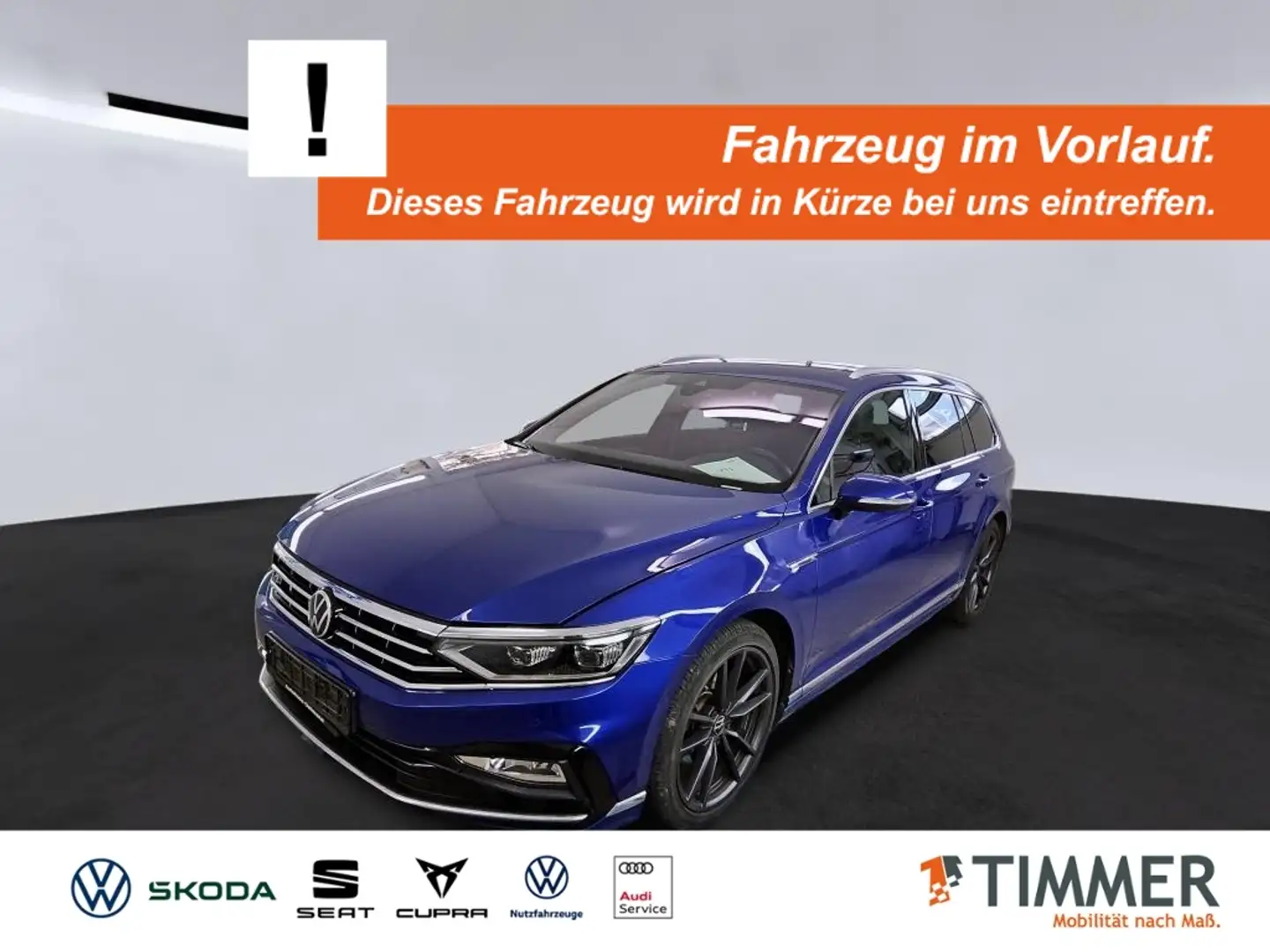 Volkswagen Passat Variant 2.0 TDI DSG R-LINE +H&K +PANO +AHK +IQ.LIGHT + Blau - 1