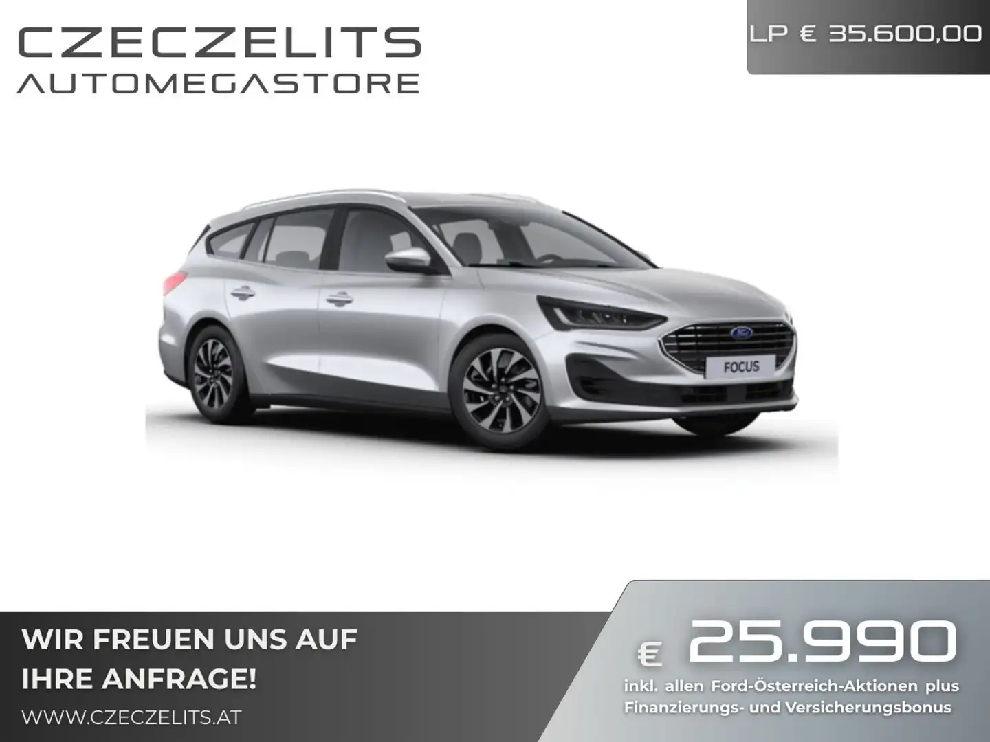 Ford Focus Turnier 1,5 EcoBlue Titanium Edition Aut. ON427... Silber - 1