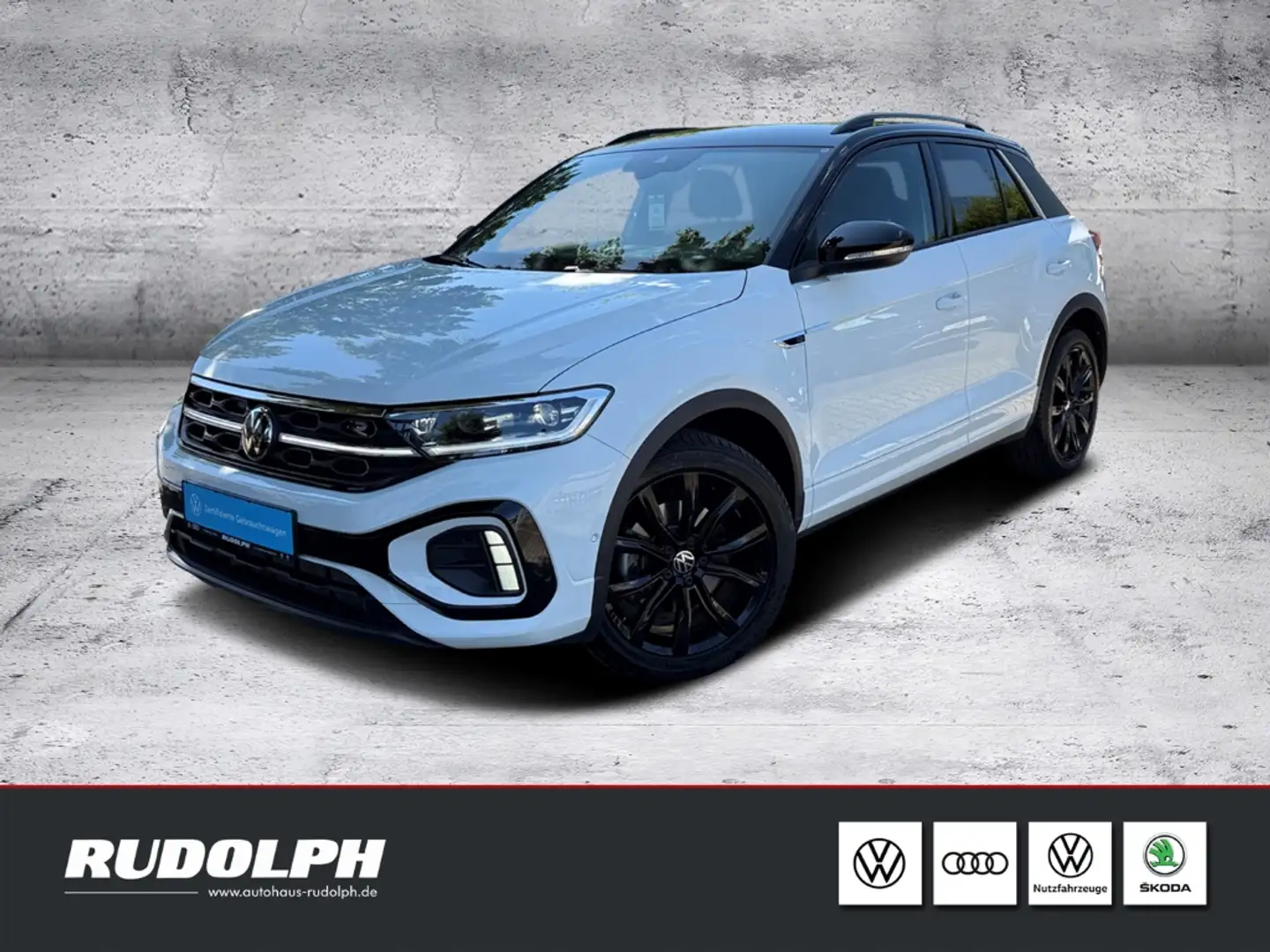 Volkswagen T-Roc R-Line 2.0 TDI 7-Gang-DSG LED Navi SHZ PDC Klima Weiß - 1
