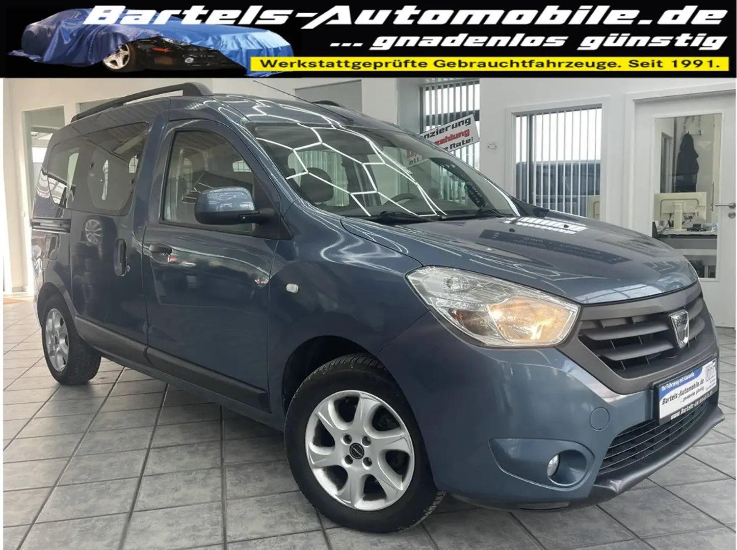 Dacia Dokker 1.2 TCE 16V Laureate, Klima, AHK, Alu Blau - 1