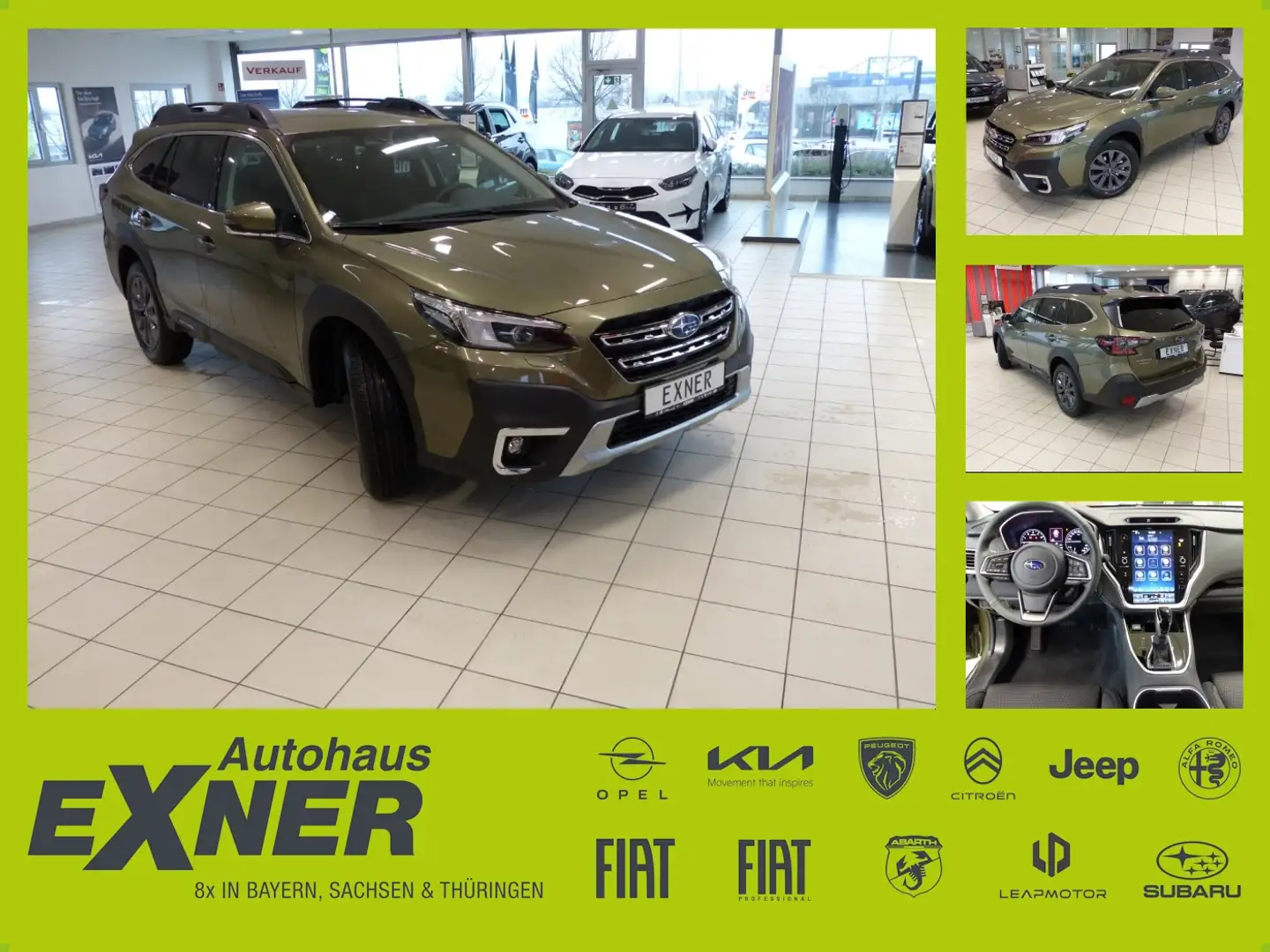 Subaru OUTBACK 2.5 i -  Navi - Automatik - Allrad Grün - 1