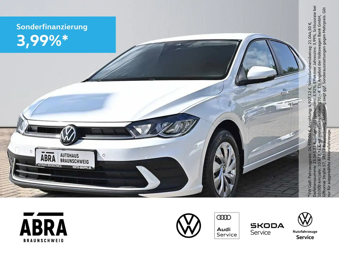 Volkswagen Polo VI 1.0 LED+NAV+PDC+LANE+DAB+ Weiß - 1