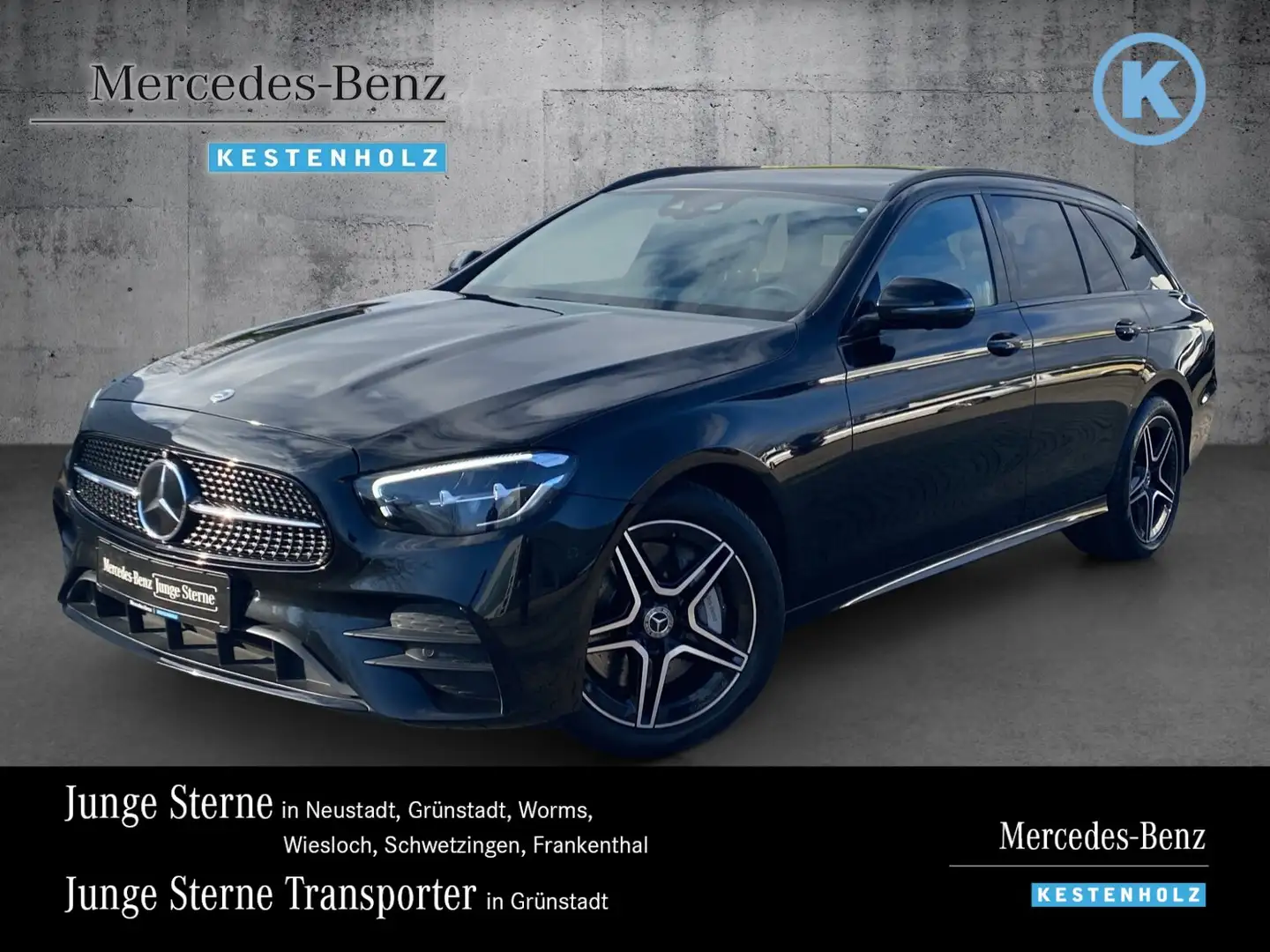 Mercedes-Benz E 300 E 300 de T AMG+NIGHT+AHK+DISTRO+PANO+HUD+BURME LED Schwarz - 1