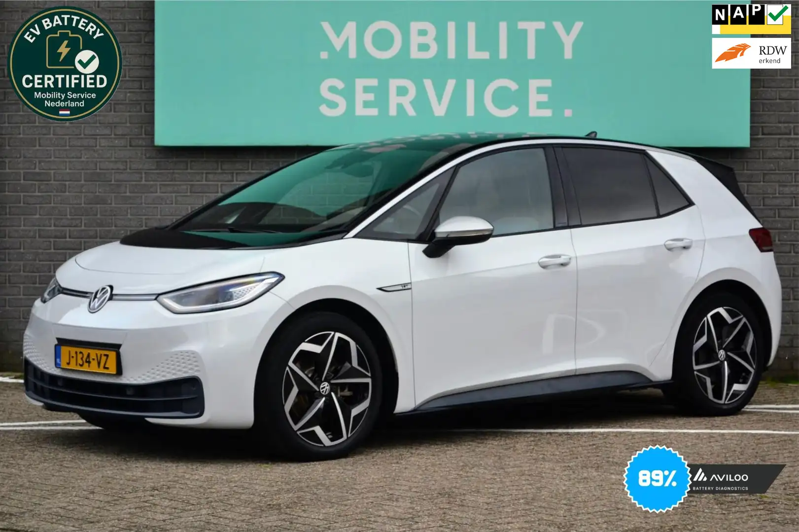 Volkswagen ID.3 First Plus 58 kWh SOH89% Matrix LED CarPlay Clima Blanc - 1