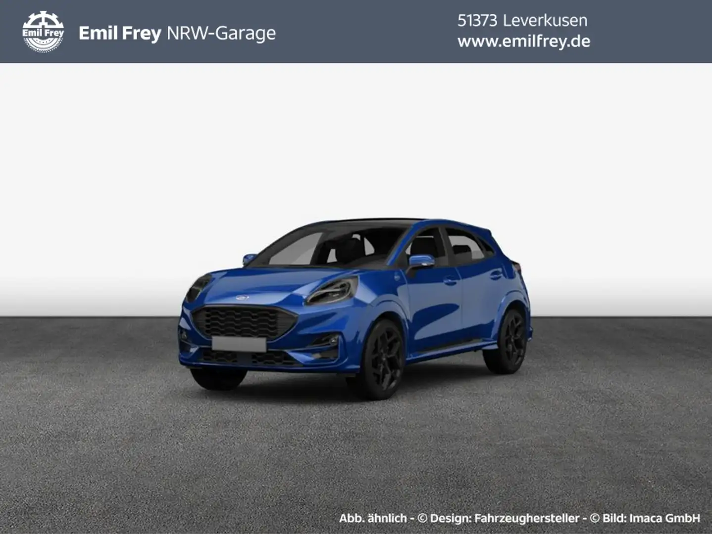 Ford Puma 1.0 EcoBoost Hybrid Aut. ST-LINE Blau - 1