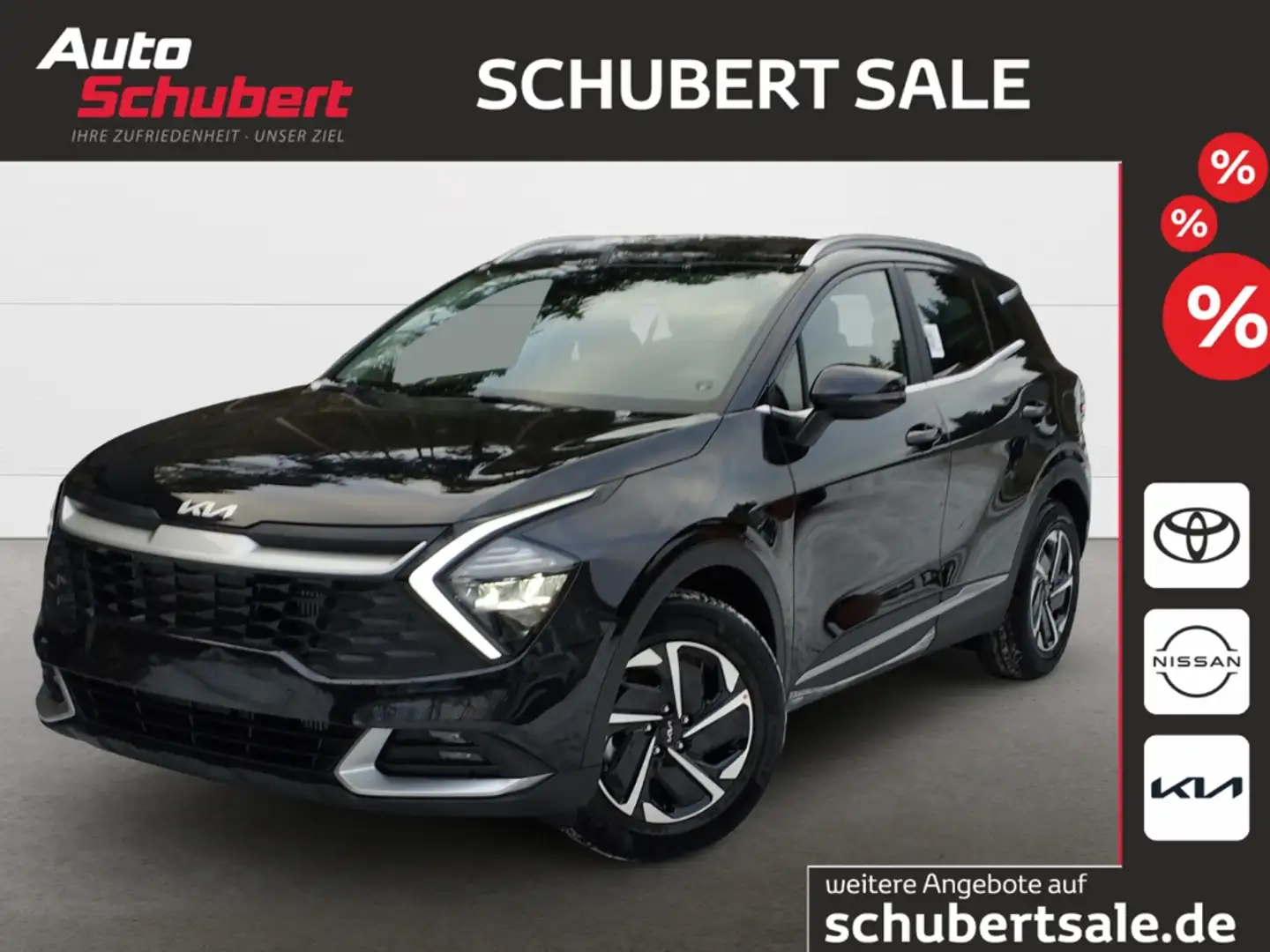 Kia Sportage 1.6T Vision+KOMFORT-PAKET+NAVI+LED+AppleCarPlay+An Schwarz - 1