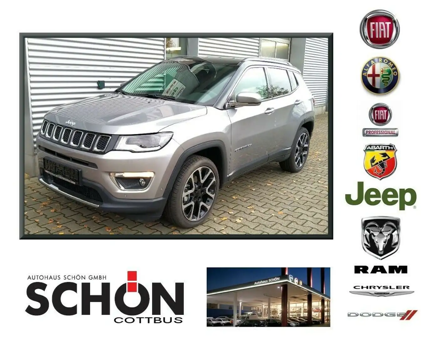 Jeep Compass Limited 1.6 Mjet Diesel Silber - 1