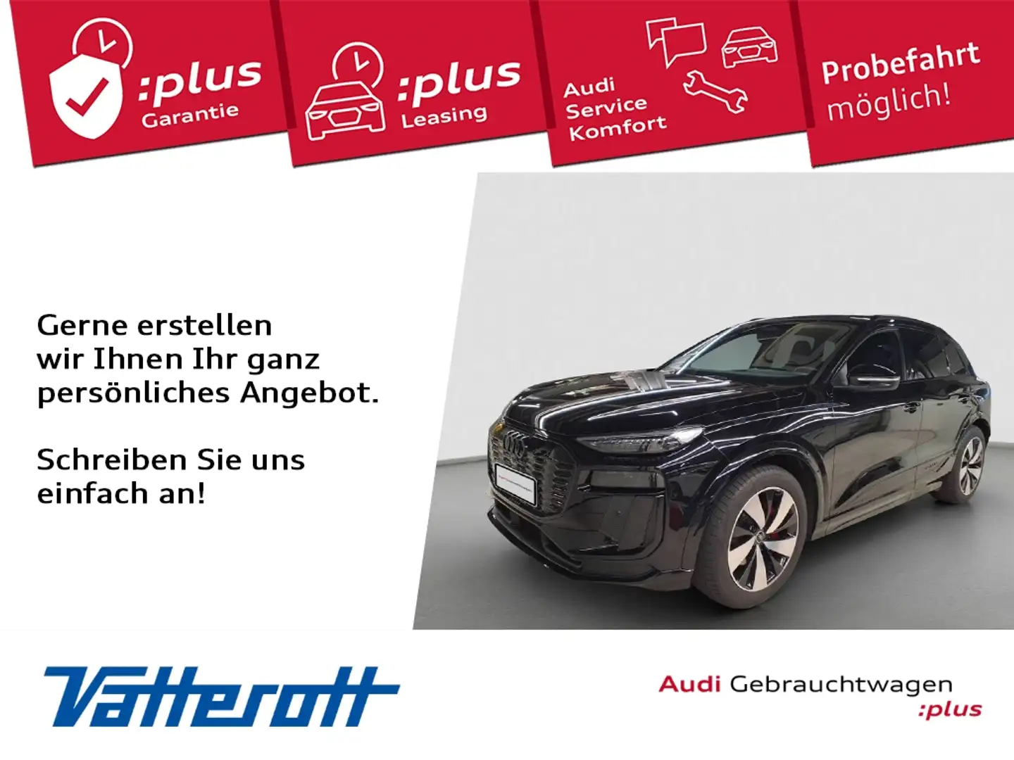 Audi Q6 e-tron quattro S line Matrix ACC Kamera Zwart - 1