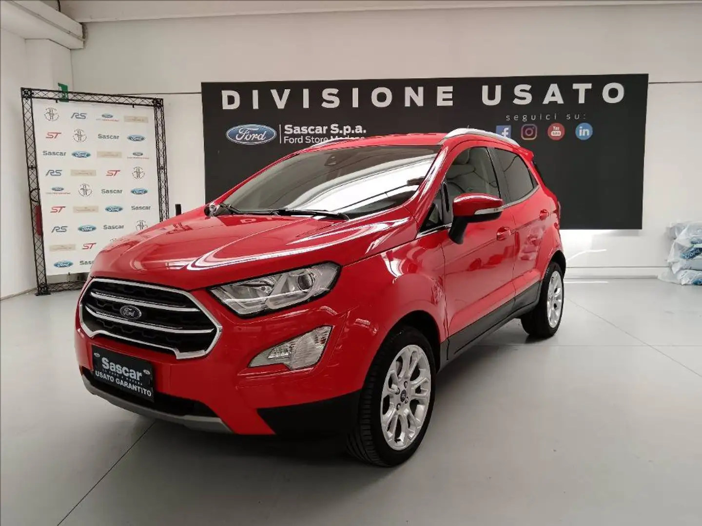 Ford EcoSport 1.0 ecoboost Titanium s&s 125cv Rosso - 1