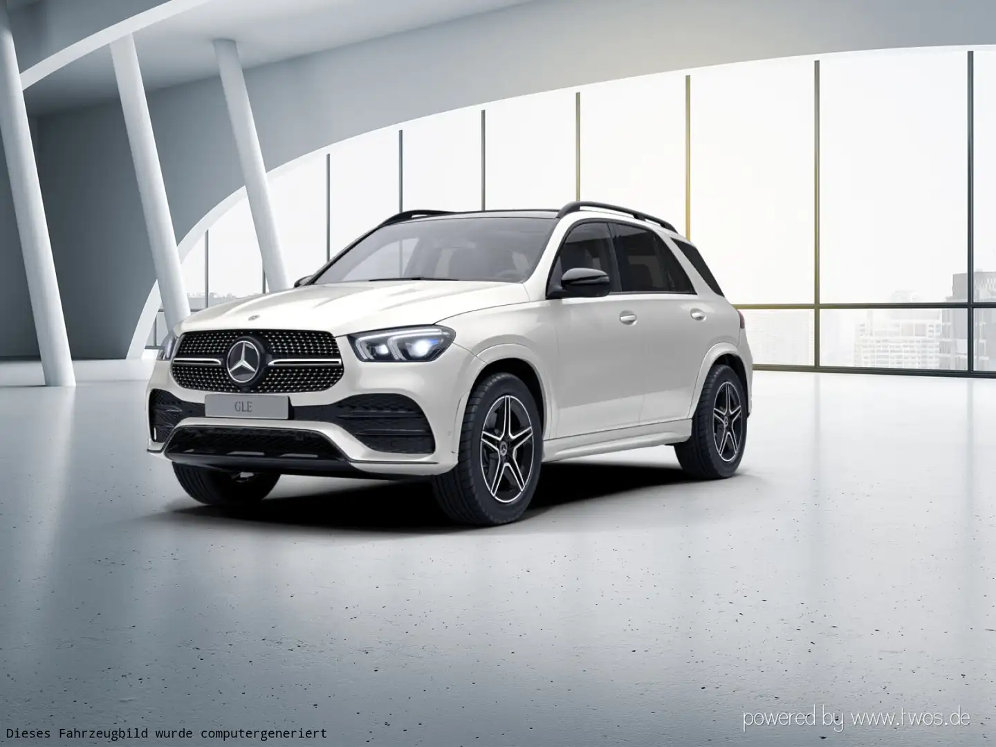 Mercedes-Benz GLE 400 GLE 400 d 4M AMG PanoD Distro Standh AHK Multibeam Weiß - 2