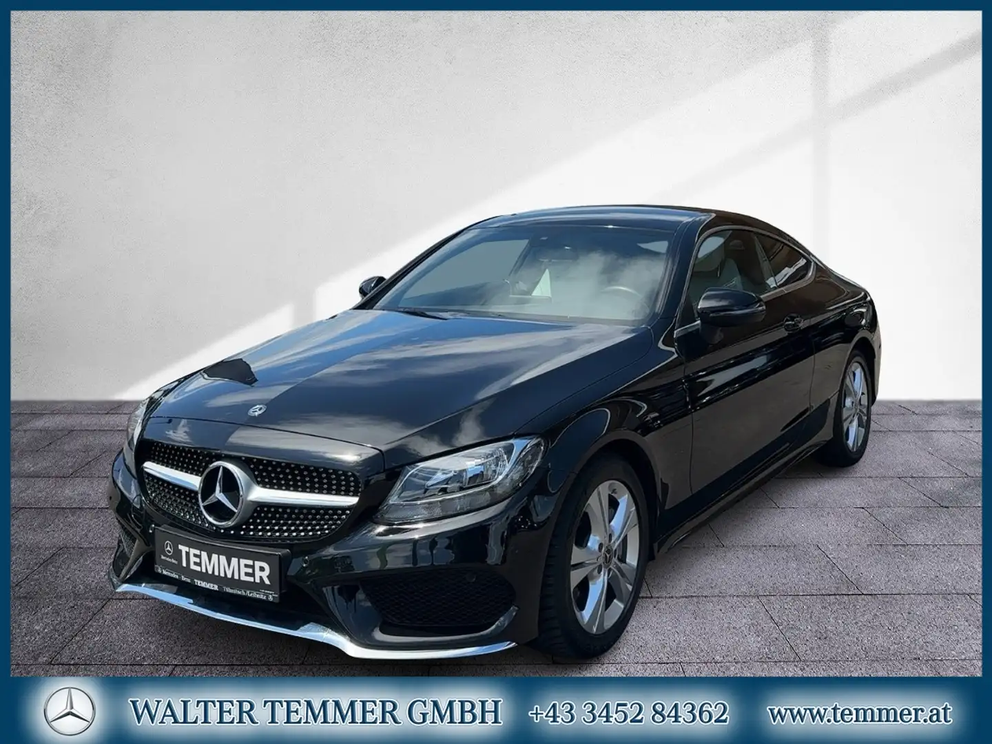 Mercedes-Benz C 180 Coupé AMG-Line RKam PTS Klima Schwarz - 1