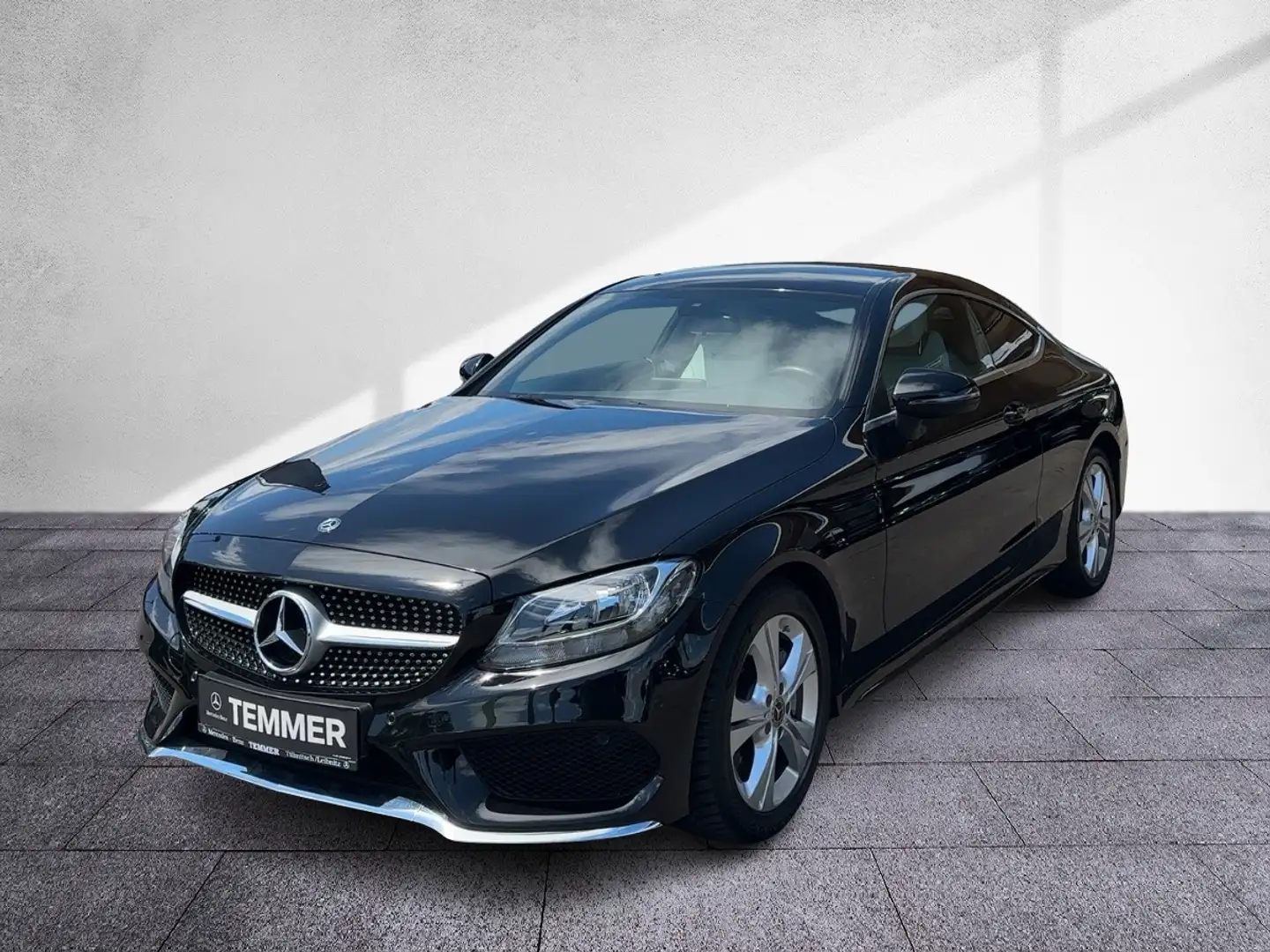Mercedes-Benz C 180 Coupé AMG-Line RKam PTS Klima Schwarz - 2