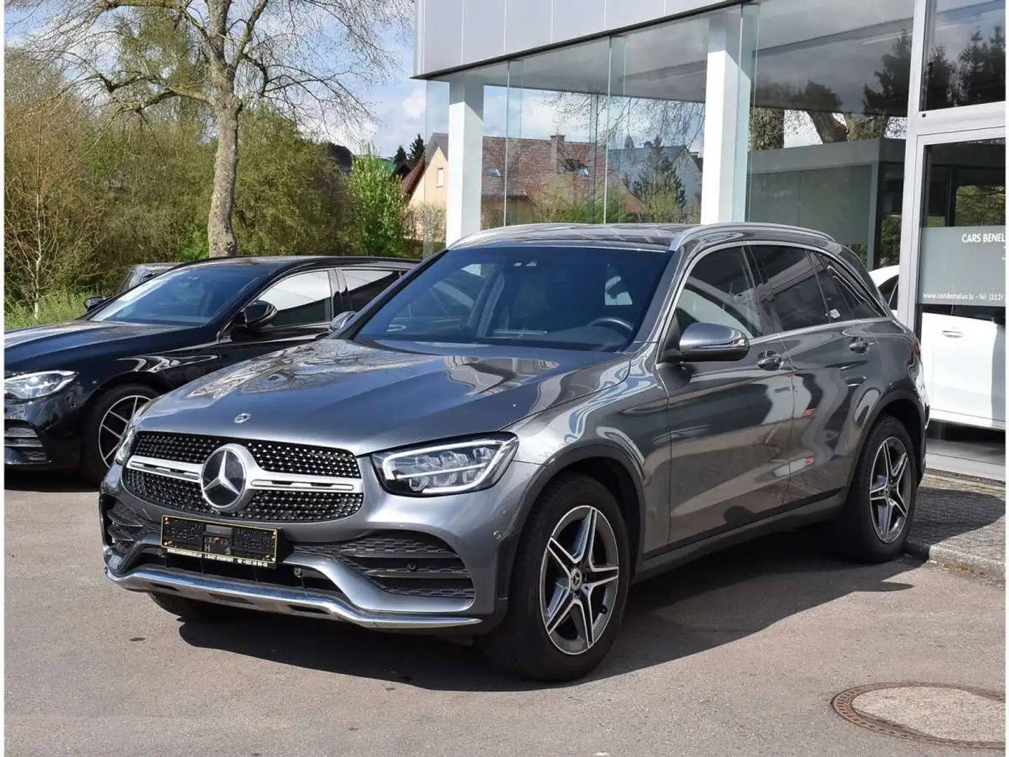 Mercedes-Benz GLC 220 CDI 4Matic AMG Line 9G GPS  ANGLE MORT ATT RMQ 1M Gris - 2