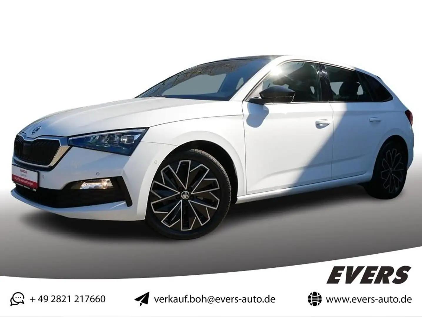 Skoda Scala 1.5 TSI STYLE DSG PANORAMAD+ACC+KAMERA+SHZ Blanc - 1