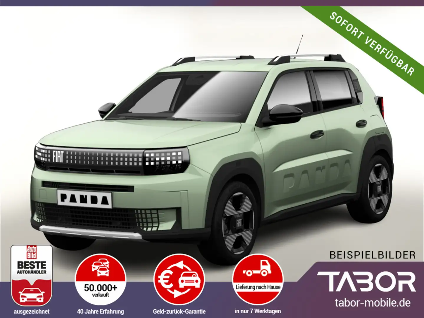 Fiat Grande Panda La Prima MHEV AT Nav Kam UVP-16%* Bleu - 1