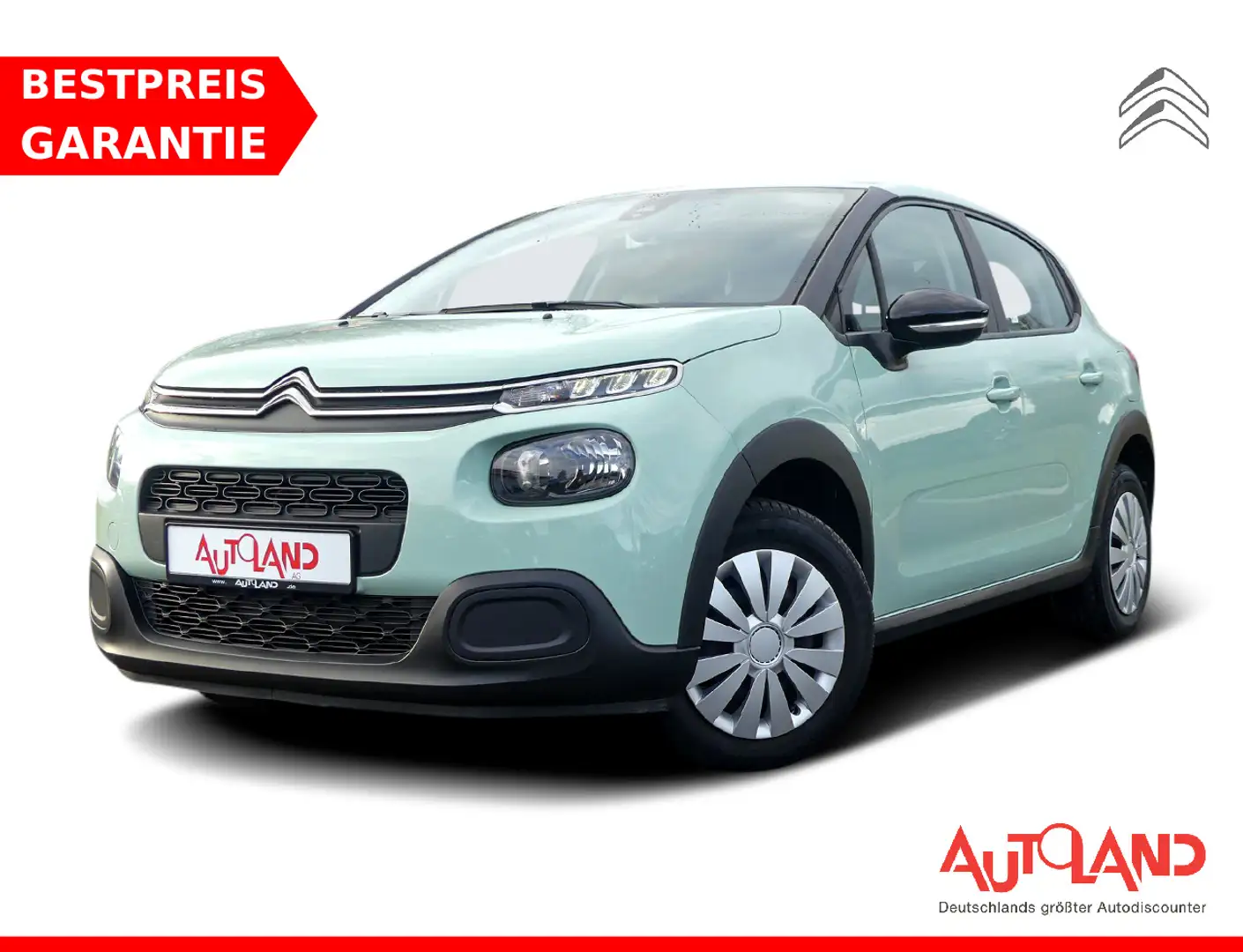 Citroen C3 Feel Tempomat PDC USB Freisprechanlage Grün - 1