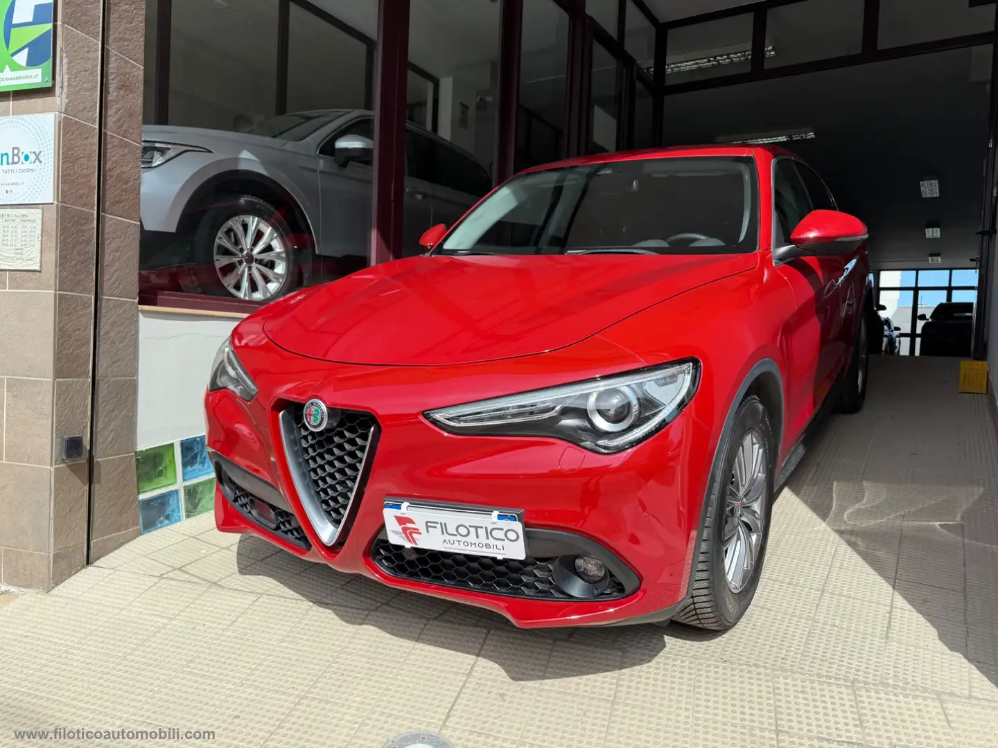 Alfa Romeo Stelvio 2.2 T.diesel 160CV AT8 RWD Bus. PELLE - CARPLAY FU Rouge - 1